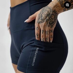 Gymreapers Women's Navy Bike Shorts